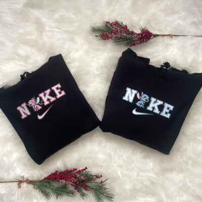 Love and Angel Stitch Çiftlere Özel Sweatshirt