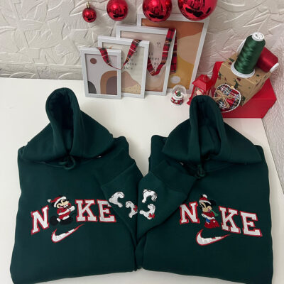 Yılbaşı Mickey Nakışlı Sweatshirt Hoddie