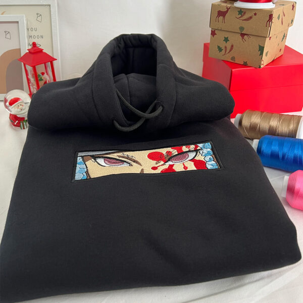 Tengen Eyes Anime Baskılı Oversize Sweatshirt - Görsel 4