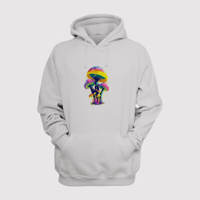 Renkli Mantar Sweatshirt Hoodie