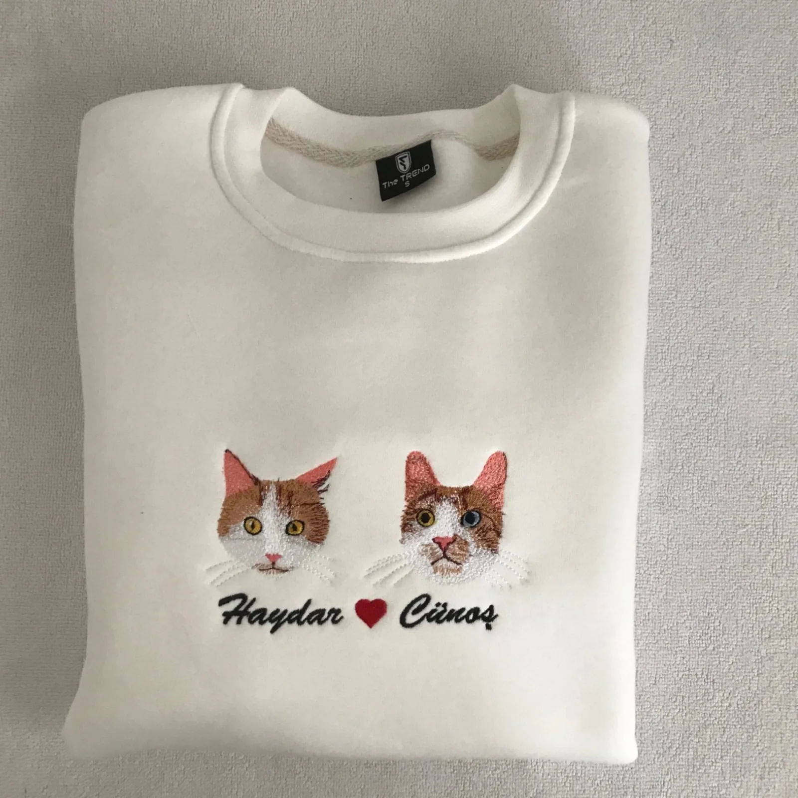 Kişiye Özel Baskılı Sweatshirt Evcil Hayvan Nakışı - Görsel 10