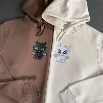 Çift Sevgili Kombini Sevimli Dragonlar Sevgili Sweat