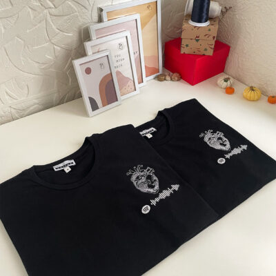 Kalp ve Spotify Özel Tasarım Tshirt