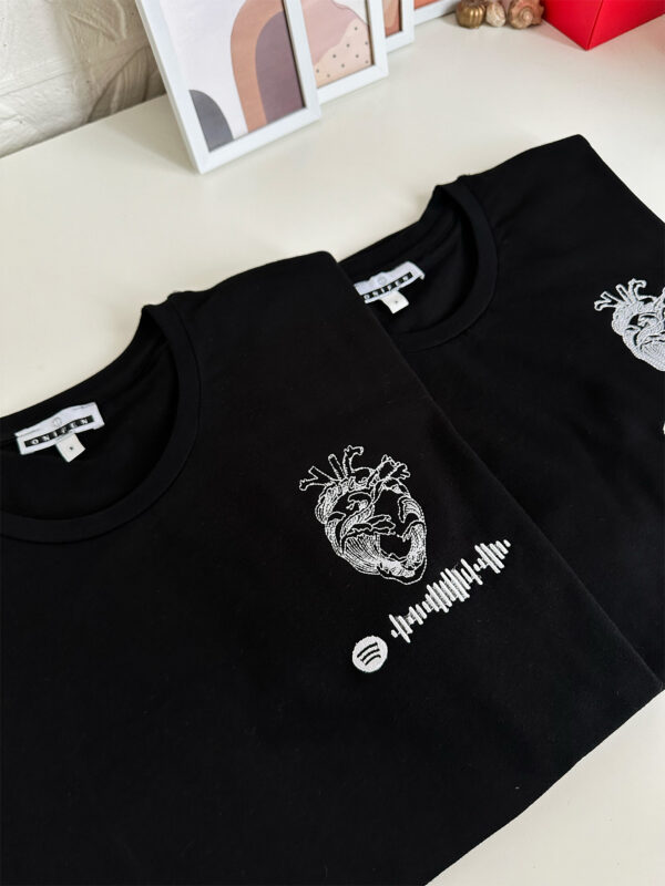 Kalp ve Spotify Özel Tasarım Tshirt - Görsel 3
