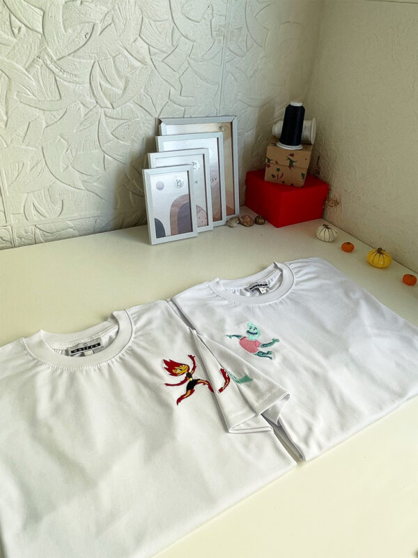 Ember ve Wade Sevgili Tshirt