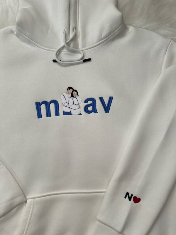 Miav Baskılı Sweatshirt Nakış Baskı - Görsel 3