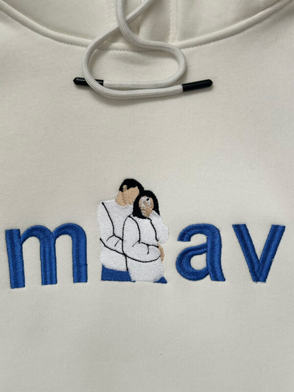 Miav Baskılı Sweatshirt Nakış Baskı - Görsel 4