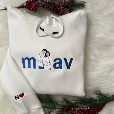 Miav Baskılı Sweatshirt Nakış Baskı
