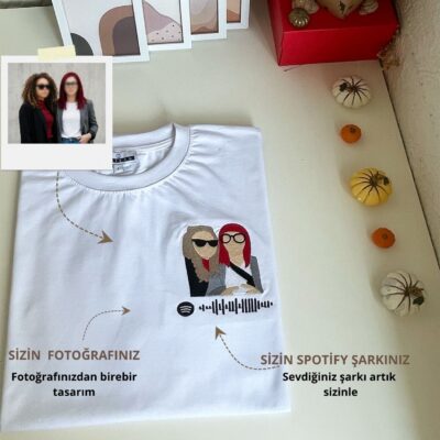 Fotoğraflı Spotify Şarkı Nakışı