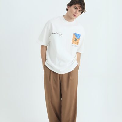 Vincent Van Gogh Oversize Beyaz Tişört