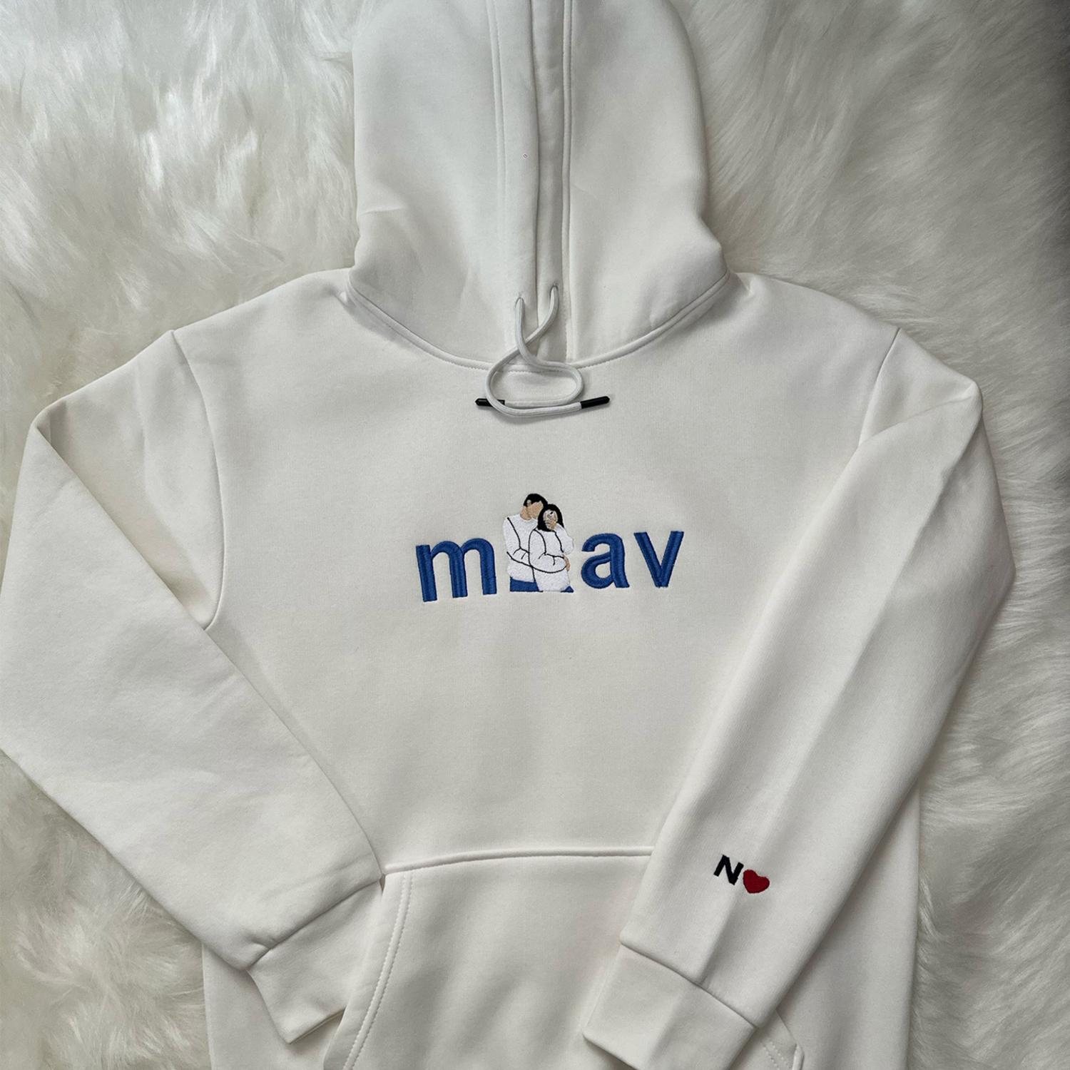 Miav Baskılı Sweatshirt Nakış Baskı - Görsel 2