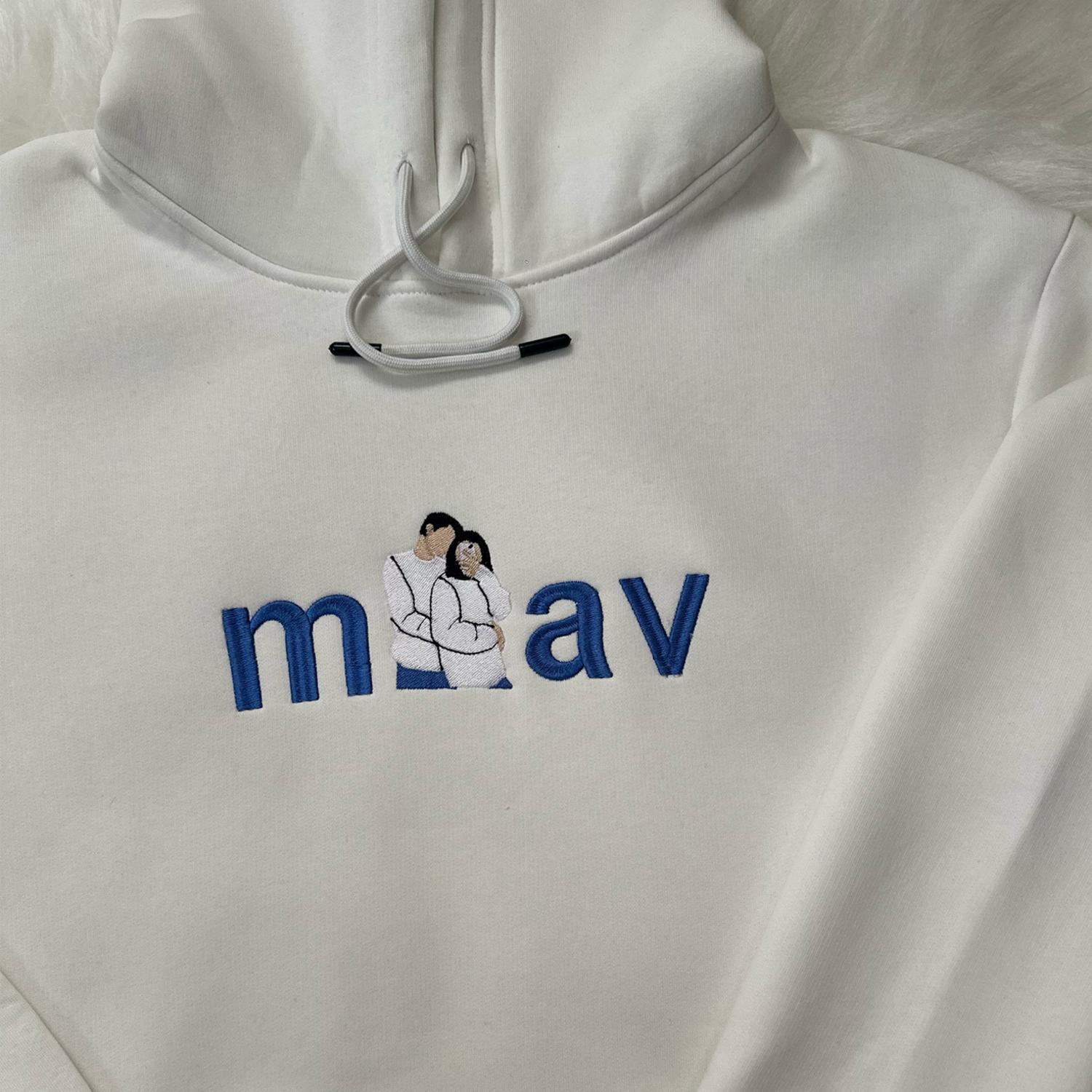 Miav Baskılı Sweatshirt Nakış Baskı - Görsel 3