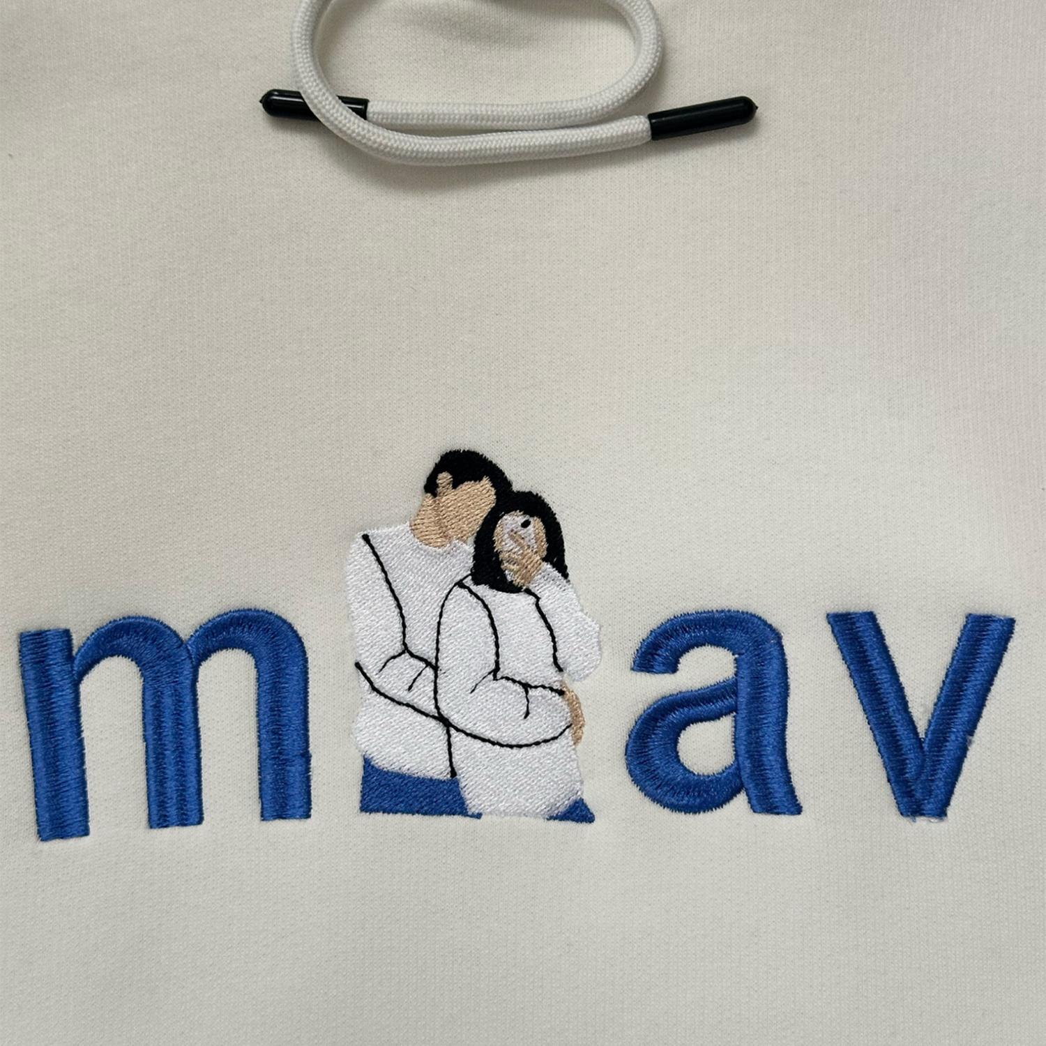 Miav Baskılı Sweatshirt Nakış Baskı - Görsel 4